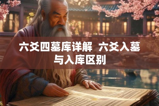 六爻四墓库详解  六爻入墓与入库区别