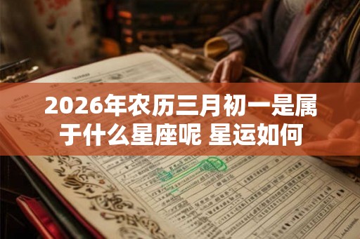 2026年农历三月初一是属于什么星座呢 星运如何 2026年农历三月初一是属于什么星座呢 星运如何