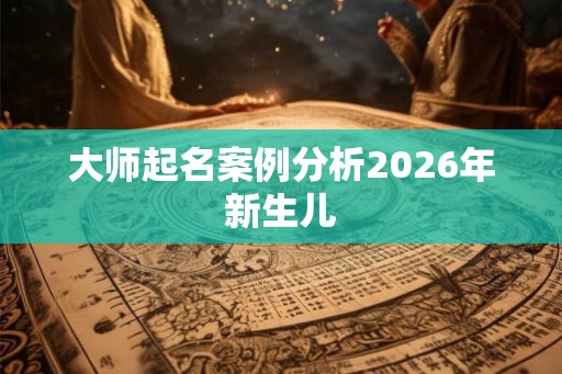 大师起名案例分析2026年新生儿