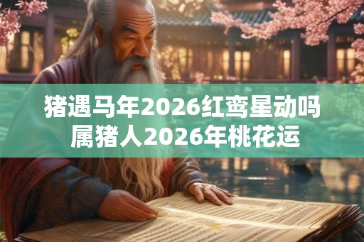 猪遇马年2026红鸾星动吗 属猪人2026年桃花运 猪遇马年2026红鸾星动吗 属猪人2026年桃花运