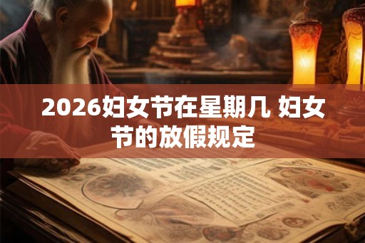 2026妇女节在星期几 妇女节的放假规定 2026妇女节在星期几 妇女节的放假规定