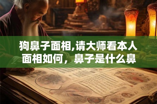 狗鼻子面相,请大师看本人面相如何，鼻子是什么鼻