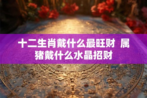 十二生肖戴什么最旺财 属猪戴什么水晶招财 十二生肖戴什么最旺财 属猪戴什么水晶招财