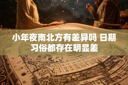 小年夜南北方有差异吗 日期习俗都存在明显差