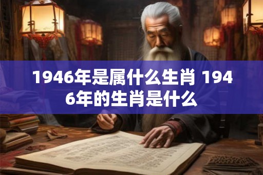 1946年是属什么生肖 1946年的生肖是什么