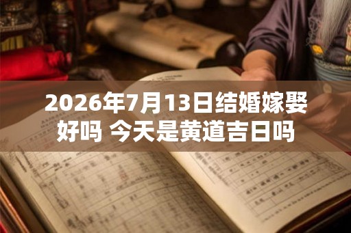 2026年7月13日结婚嫁娶好吗 今天是黄道吉日吗 2026年7月13日结婚嫁娶好吗 今天是黄道吉日吗