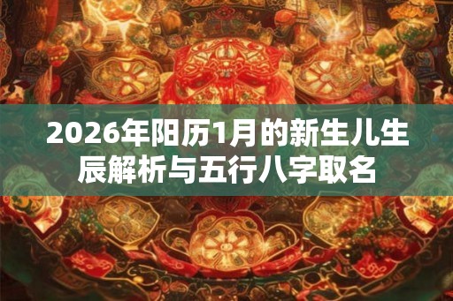 2026年阳历1月的新生儿生辰解析与五行八字取名