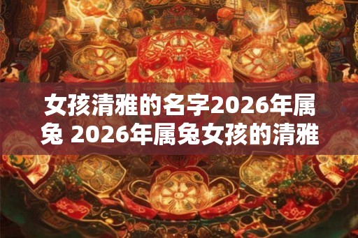 女孩清雅的名字2026年属兔 2026年属兔女孩的清雅名字