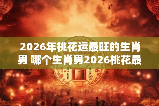 2026年桃花运最旺的生肖男 哪个生肖男2026桃花最旺