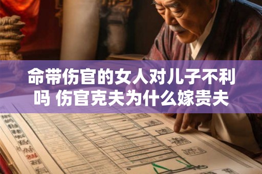 命带伤官的女人对儿子不利吗 伤官克夫为什么嫁贵夫