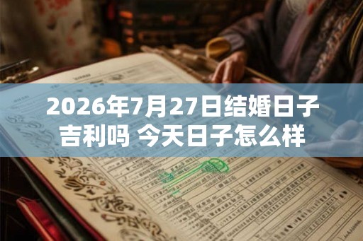 2026年7月27日结婚日子吉利吗 今天日子怎么样