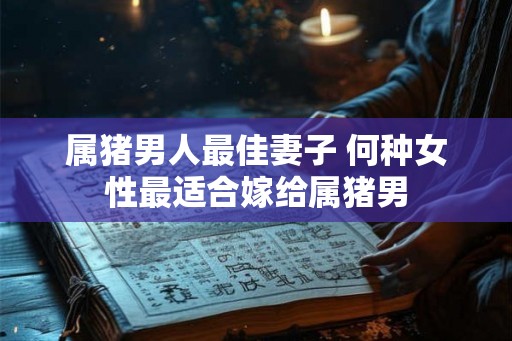 属猪男人最佳妻子 何种女性最适合嫁给属猪男