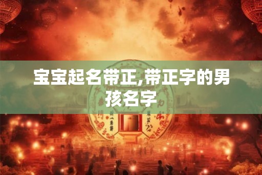 宝宝起名带正,带正字的男孩名字 宝宝起名带正,带正字的男孩名字