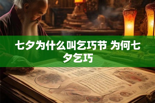 七夕为什么叫乞巧节 为何七夕乞巧