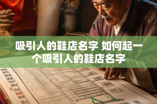 吸引人的鞋店名字 如何起一个吸引人的鞋店名字