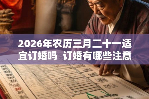2026年农历三月二十一适宜订婚吗  订婚有哪些注意事项