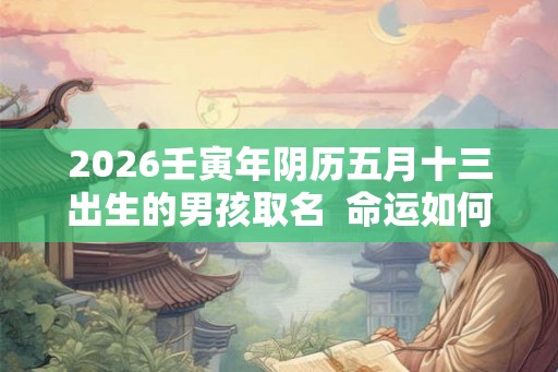 2026壬寅年阴历五月十三出生的男孩取名  命运如何