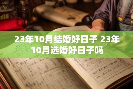 23年10月结婚好日子 23年10月选婚好日子吗 23年10月结婚好日子 23年10月选婚好日子吗