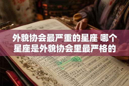 外貌协会最严重的星座 哪个星座是外貌协会里最严格的