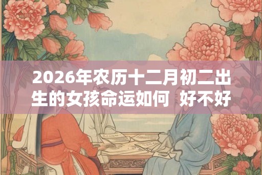 2026年农历十二月初二出生的女孩命运如何  好不好