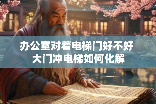 办公室对着电梯门好不好 大门冲电梯如何化解