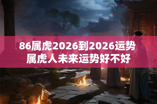 86属虎2026到2026运势 属虎人未来运势好不好