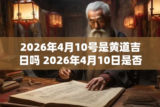2026年4月10号是黄道吉日吗 2026年4月10日是否为黄道吉日