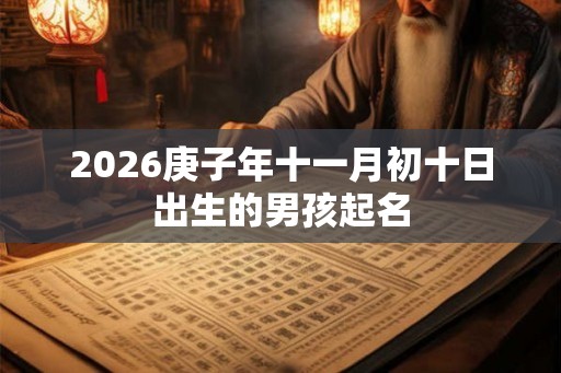 2026庚子年十一月初十日出生的男孩起名 2026庚子年十一月初十日出生的男孩起名