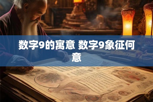 数字9的寓意 数字9象征何意