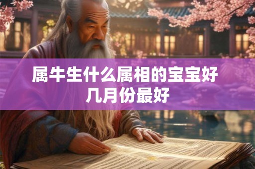 属牛生什么属相的宝宝好 几月份最好