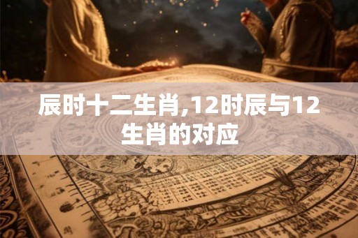 辰时十二生肖,12时辰与12生肖的对应