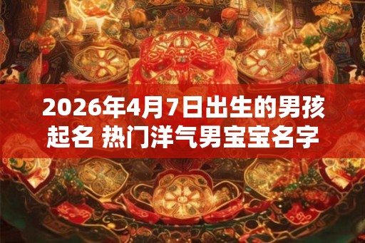 2026年4月7日出生的男孩起名 热门洋气男宝宝名字