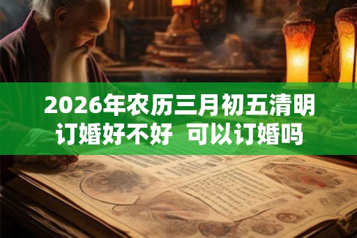 2026年农历三月初五清明订婚好不好  可以订婚吗