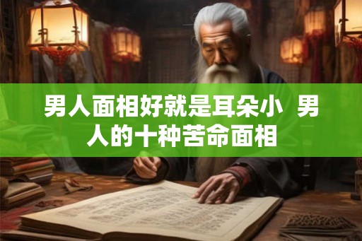 男人面相好就是耳朵小  男人的十种苦命面相
