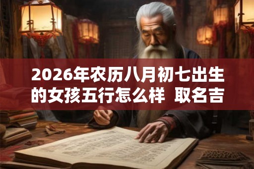 2026年农历八月初七出生的女孩五行怎么样  取名吉利字推荐