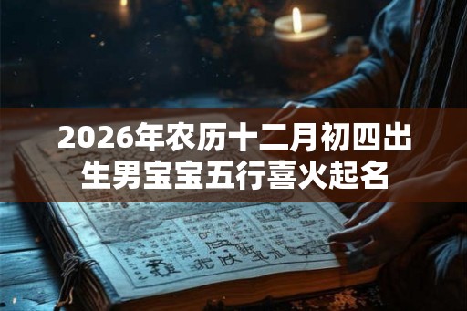 2026年农历十二月初四出生男宝宝五行喜火起名 2026年农历十二月初四出生男宝宝五行喜火起名