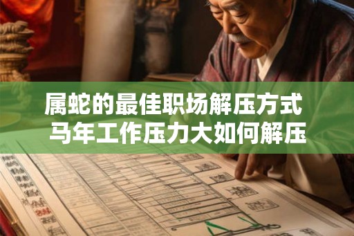 属蛇的最佳职场解压方式 马年工作压力大如何解压