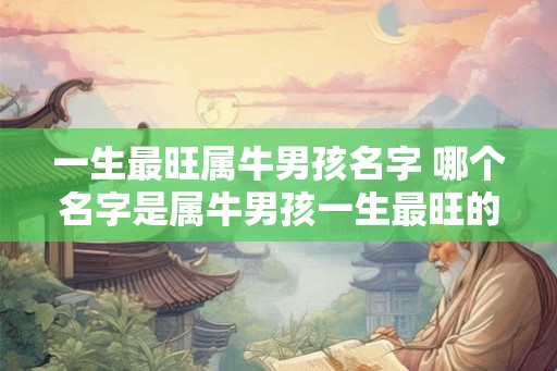 一生最旺属牛男孩名字 哪个名字是属牛男孩一生最旺的