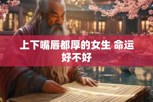 上下嘴唇都厚的女生 命运好不好