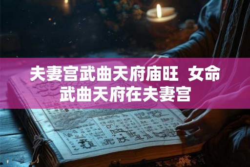 夫妻宫武曲天府庙旺  女命武曲天府在夫妻宫