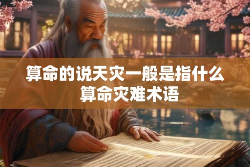 算命的说天灾一般是指什么  算命灾难术语