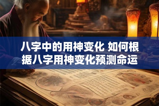 八字中的用神变化 如何根据八字用神变化预测命运
