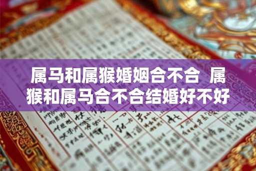 属马和属猴婚姻合不合  属猴和属马合不合结婚好不好