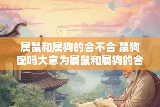 属鼠和属狗的合不合 鼠狗配吗大意为属鼠和属狗的合不合