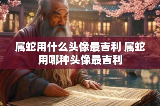 属蛇用什么头像最吉利 属蛇用哪种头像最吉利
