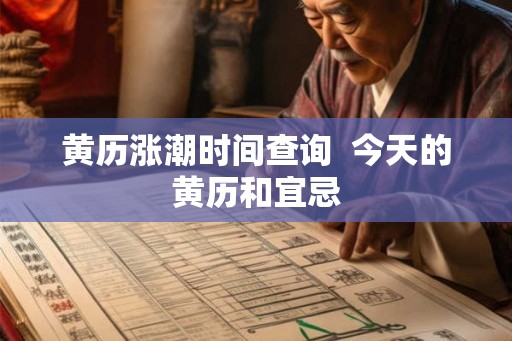 黄历涨潮时间查询  今天的黄历和宜忌