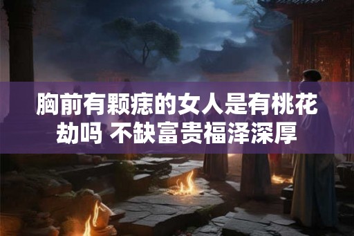 胸前有颗痣的女人是有桃花劫吗 不缺富贵福泽深厚