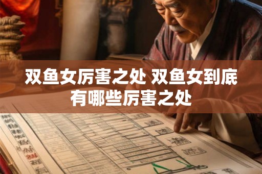 双鱼女厉害之处 双鱼女到底有哪些厉害之处