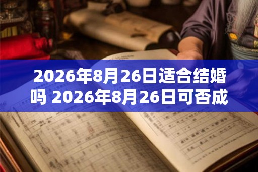 2026年8月26日适合结婚吗 2026年8月26日可否成婚
