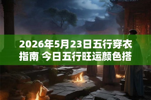 2026年5月23日五行穿衣指南 今日五行旺运颜色搭配